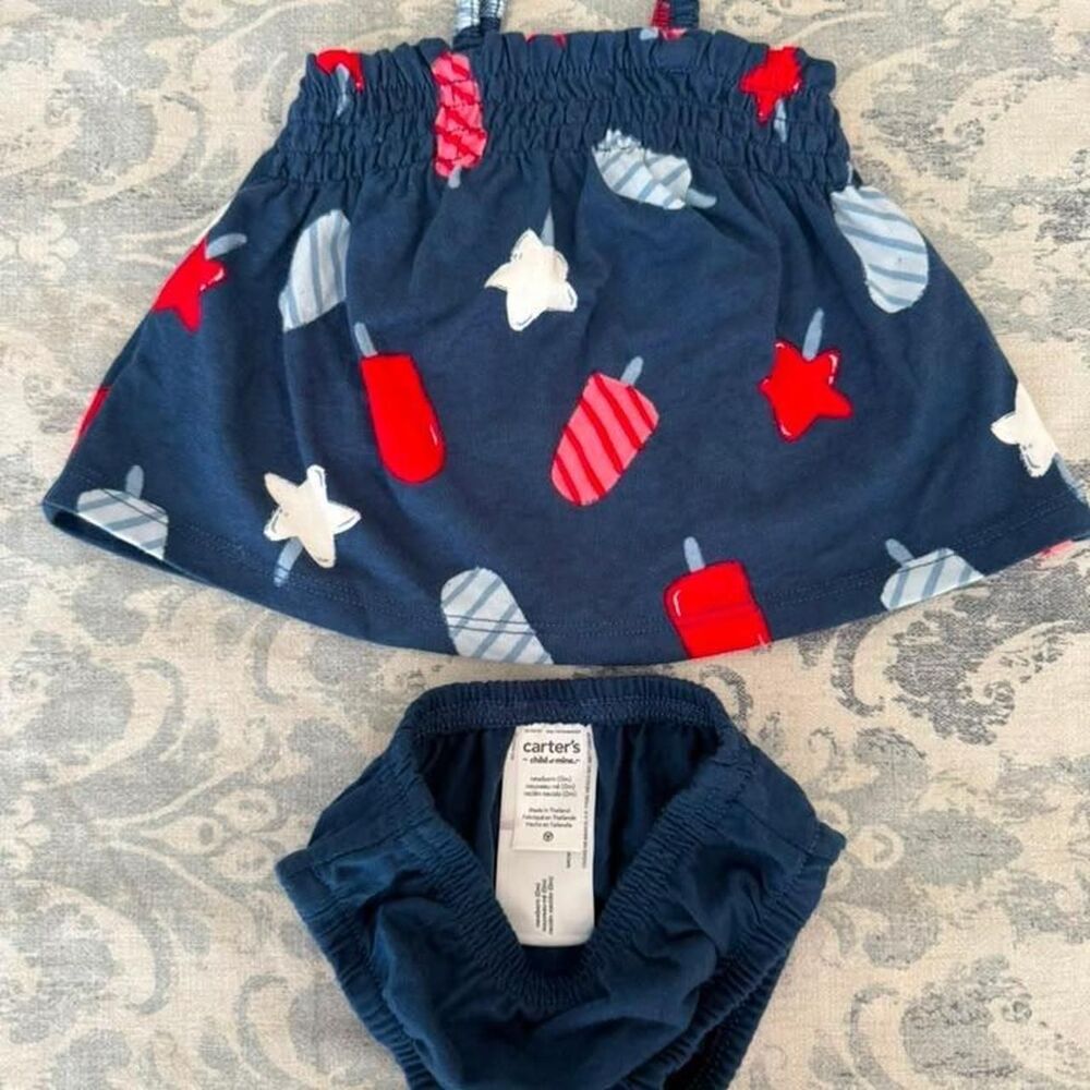 Carter-s Blue and Navy Dress
